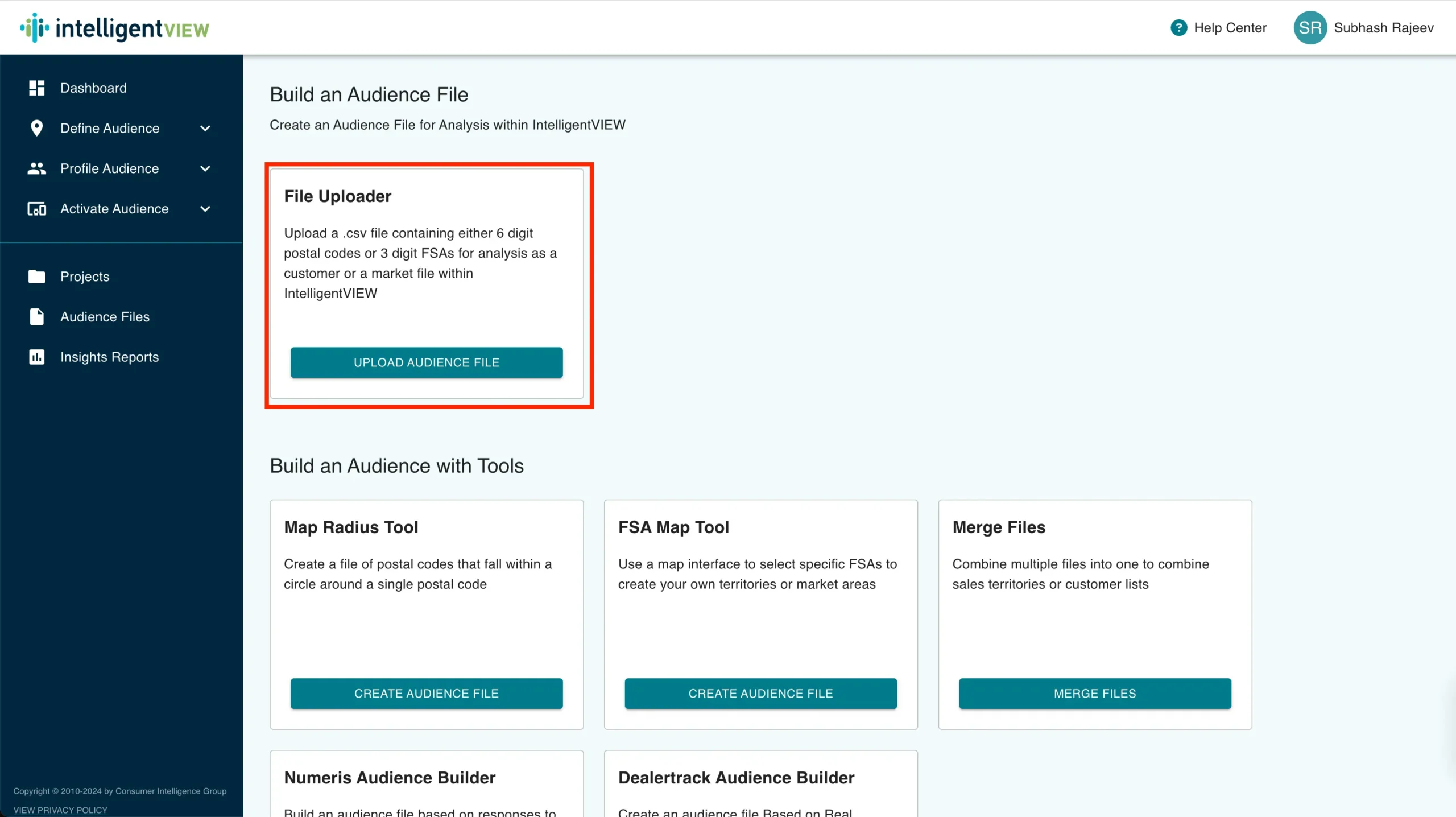 Uploading an Audience File – kb.intelligentVIEW.ca