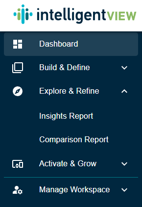 intelligentVIEW Explore and Refine navigation